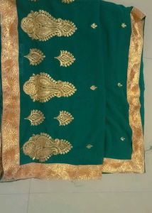 Green Colour Saree