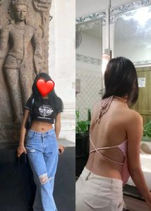 Trendy Graphic Crop Top Combo