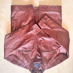 Burgundy Leather Jacket