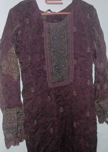 Elegant Purple Kurta Set