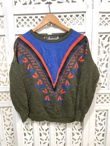 Made In Korea Vintage Patterned Sweater ()