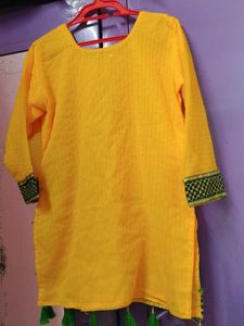 Yellow Gharara Suit