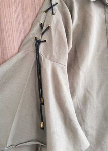 BELL SLEEVES with A concealed placket