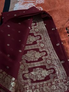 Saree With Small Buta Work