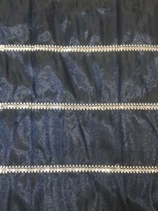 Elegant Navy Blue Embellished Saree