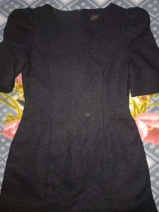 Little Black Puff Sleeve Dress