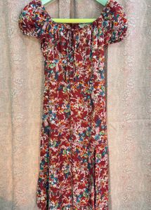 Floral Print Midi Dress