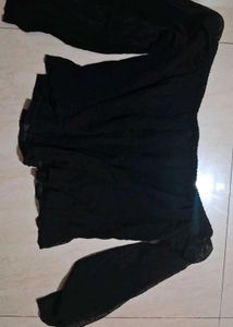 Virgio Black Off-Shoulder Top