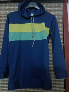 Blue Striped Hoodie