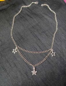 FREE SHIPPING..Star Layered Necklace and Bracelet.
