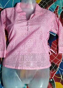 Pink Lace Top