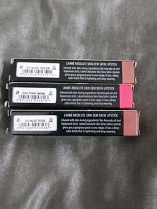 Lakme Skin Dew Satin Lipstick Combo Of 3