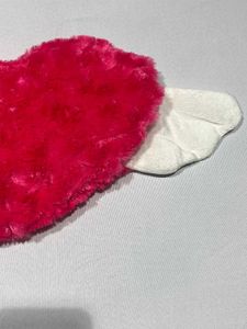 Pink Fuzzy Heart Eye Mask