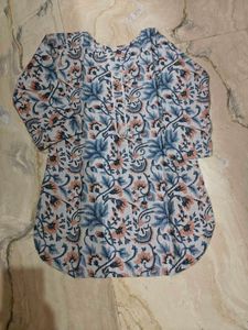 Floral Print Kurta