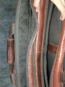 Vintage Brown Leather Briefcase