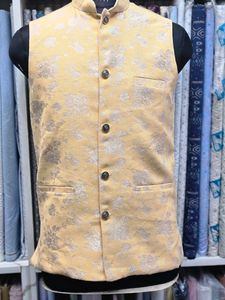 Yellow Ethnic Jacket For Wedding