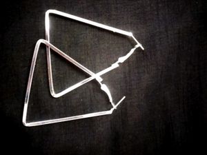 Triangle Silver Earrings
