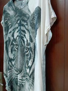 3D Tiger Print Top