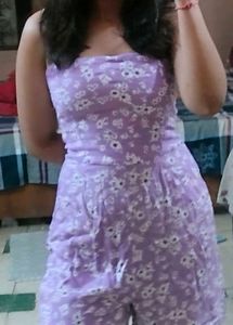Lilac Floral Romper