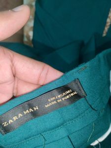 A Dark green Trouser