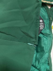 Emerald Green Ready To Wear Saree