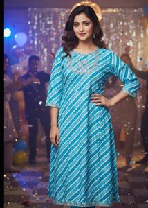 Striped Blue Kurti