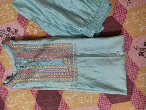 Embroidered Kurta with Salwar
