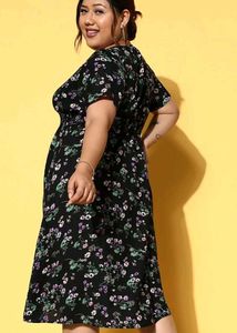 Floral Print Midi Dress