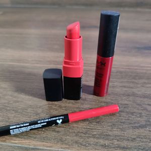 Combo of Eyeshadows, lipsticks