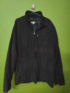 Orginal High Collar Black Casual Jacket - Imported