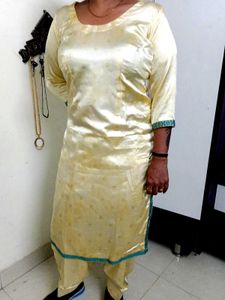 Lemon Satin Suite And Salwar😍🌟💓