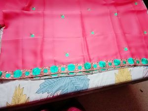 Pink &amp; Teal Embroidered Ethnic Suit