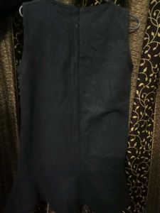 Sleeveless Navy Blue Shift Dress