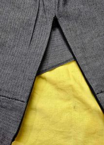 Gray Pinstripe Pencil Skirt