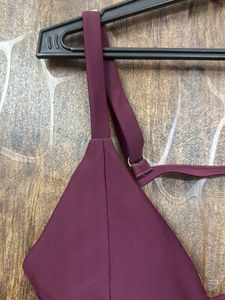 Burgundy Bikini Top
