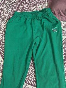 Green Casual Pants