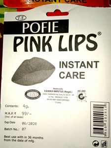 Buy1 Get 1 Free Pink Lips Waterproof Any Flavour