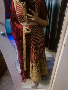 Red Heavy Gown