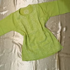 Chikankari Short Kurti