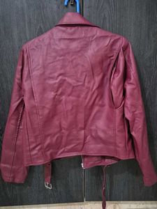 Burgundy Leather Jacket