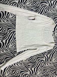 White Long Sleeve Top