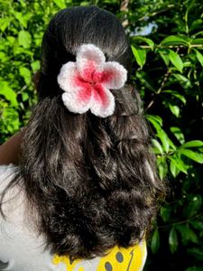Cute crochet Flower Hair Clip