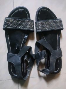 Black Slippers/Sandals