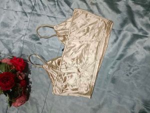 Shein Gold Corset Top