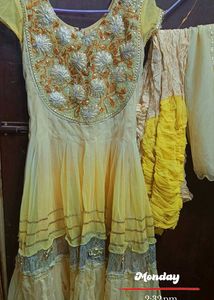 Yellow Embroidered Kurta Set