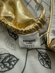 Gold Metallic Bikini Set