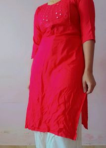 Cotton Kurti, Mirror Work