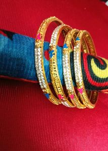 Gold Plated Bangle Set