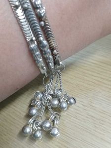 Silver Bangles with Charms