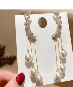 Pearl and Rhinestone Ear Cuff Set